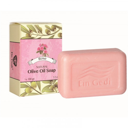 Ein Gedi Мыло с ароматом розового масла Шарона и оливковым маслом Traditional Olive Oil Soap Rose Of Sharon 100gr